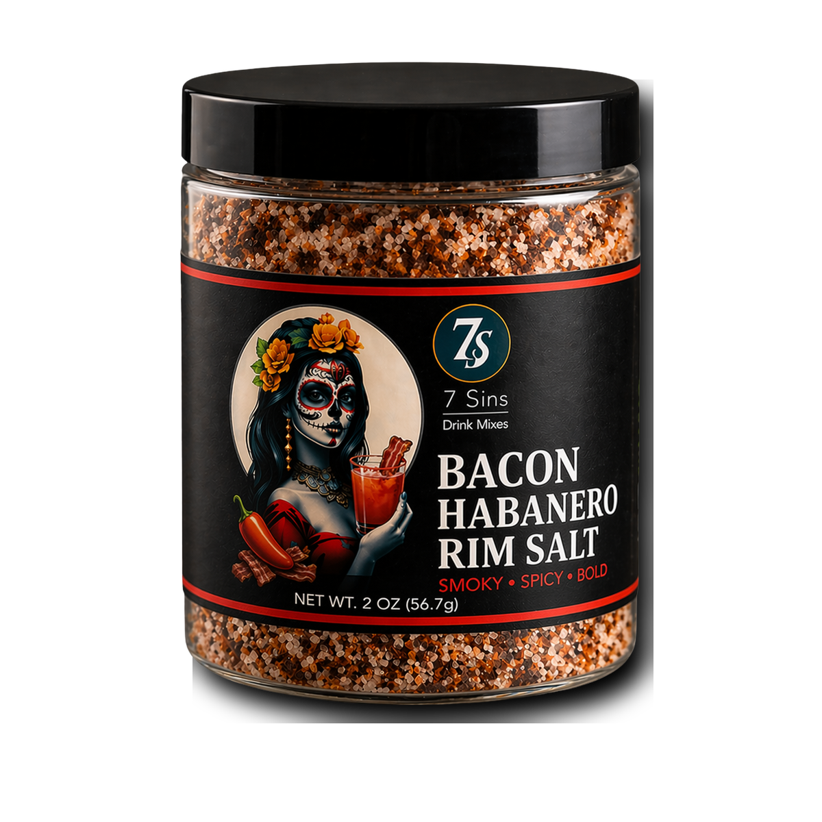 Bacon Habanero Rim Salt