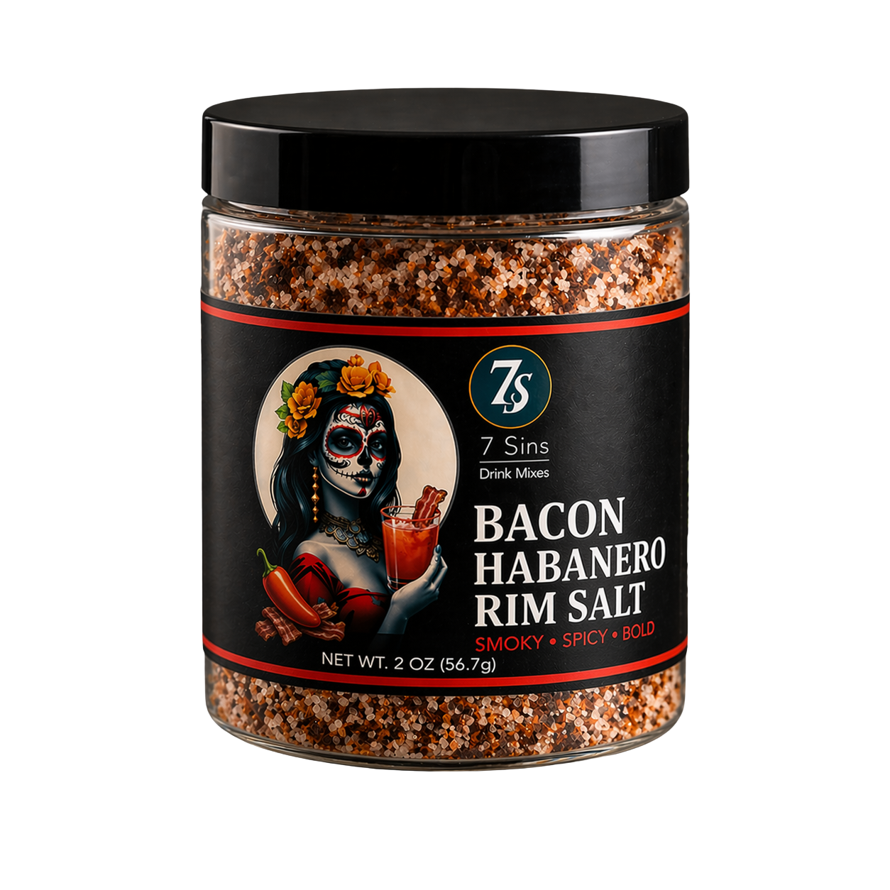 Bacon Habanero Rim Salt