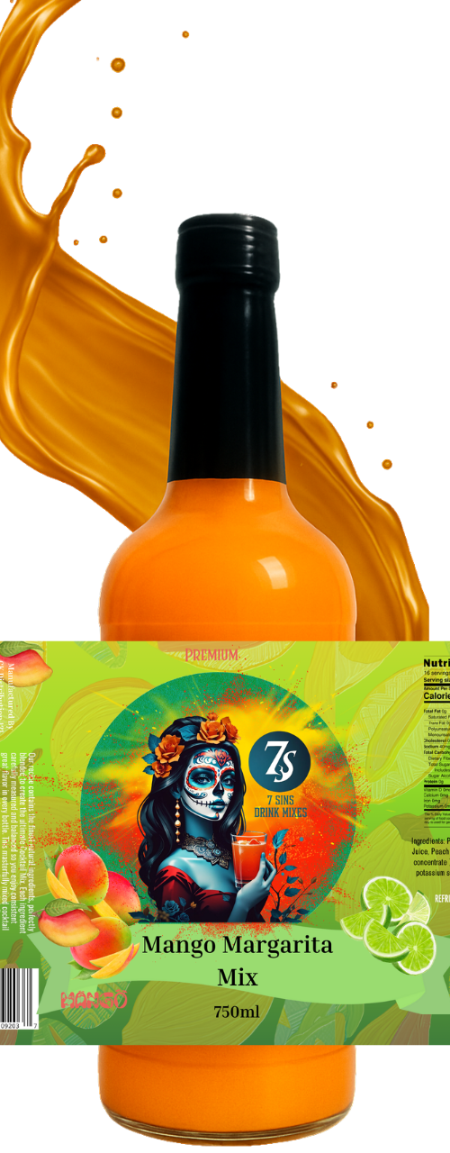 Mango Margarita Mix 3-Pack by 7 Sins Mixes