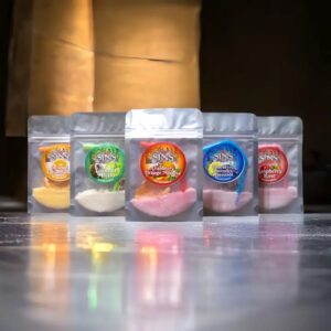 7Sins cocktail infusion pouches - powdered flavors with labels